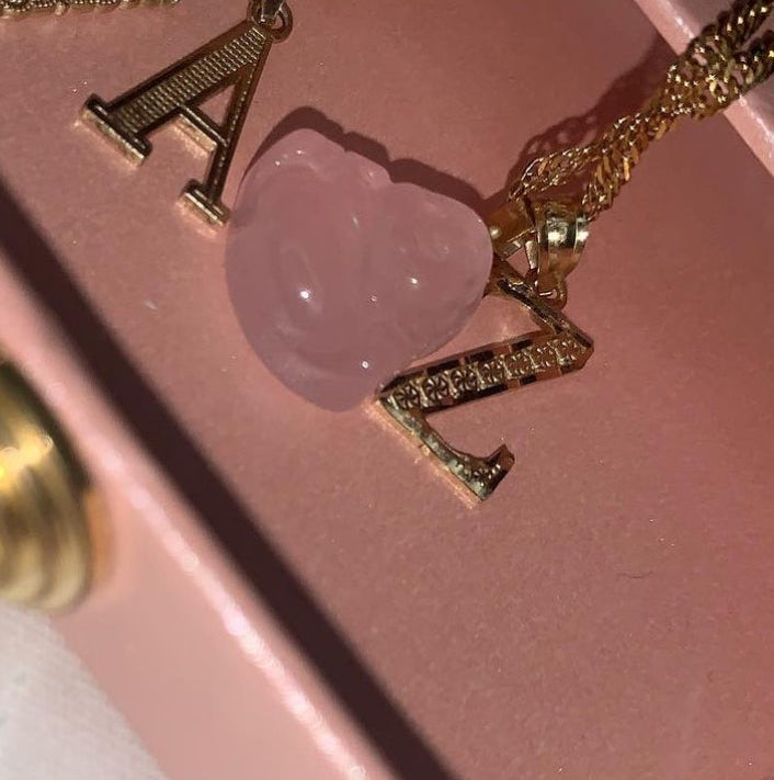 Square Initial Pendant